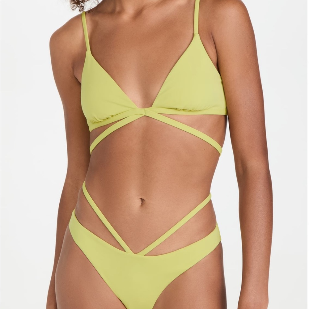 Jonathan Simkhai Emmalynn Solid Strappy Bikini Bottom